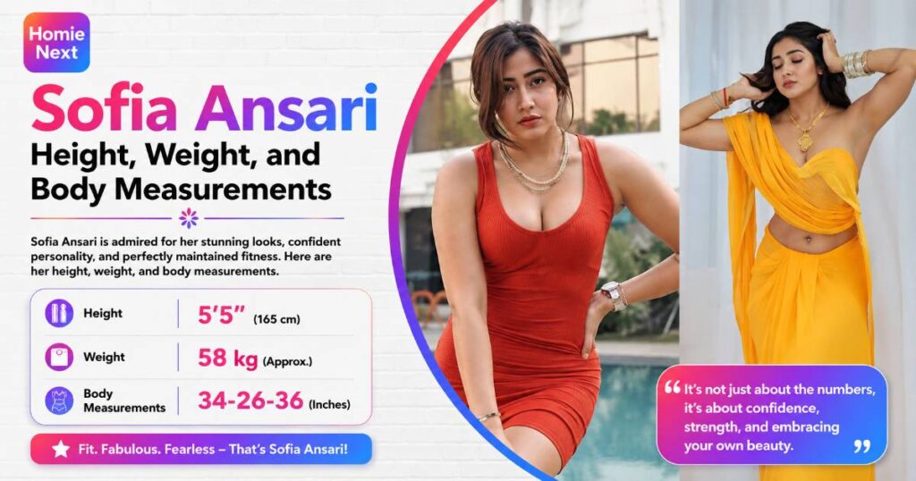 Sofia Ansari Height